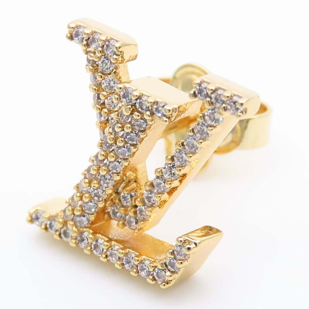 LOUIS VUITTON Gold Earrings - Picture 8 of 9